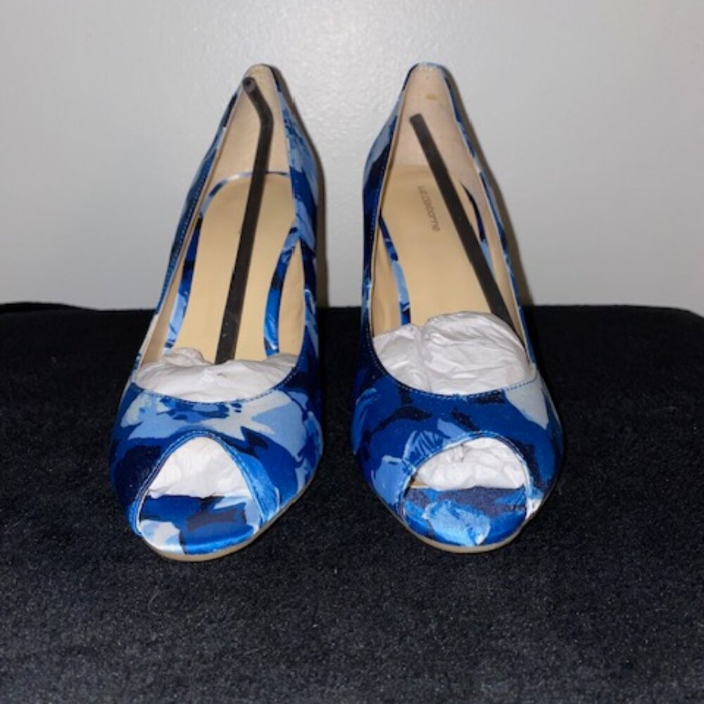 Liz Claiborne Blue Floral Heels